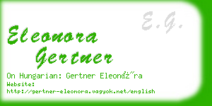 eleonora gertner business card
